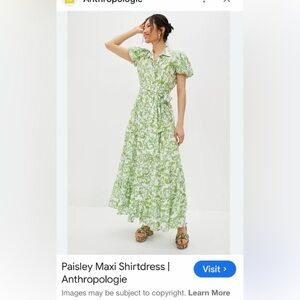 Green Floral Women's Dress MISA